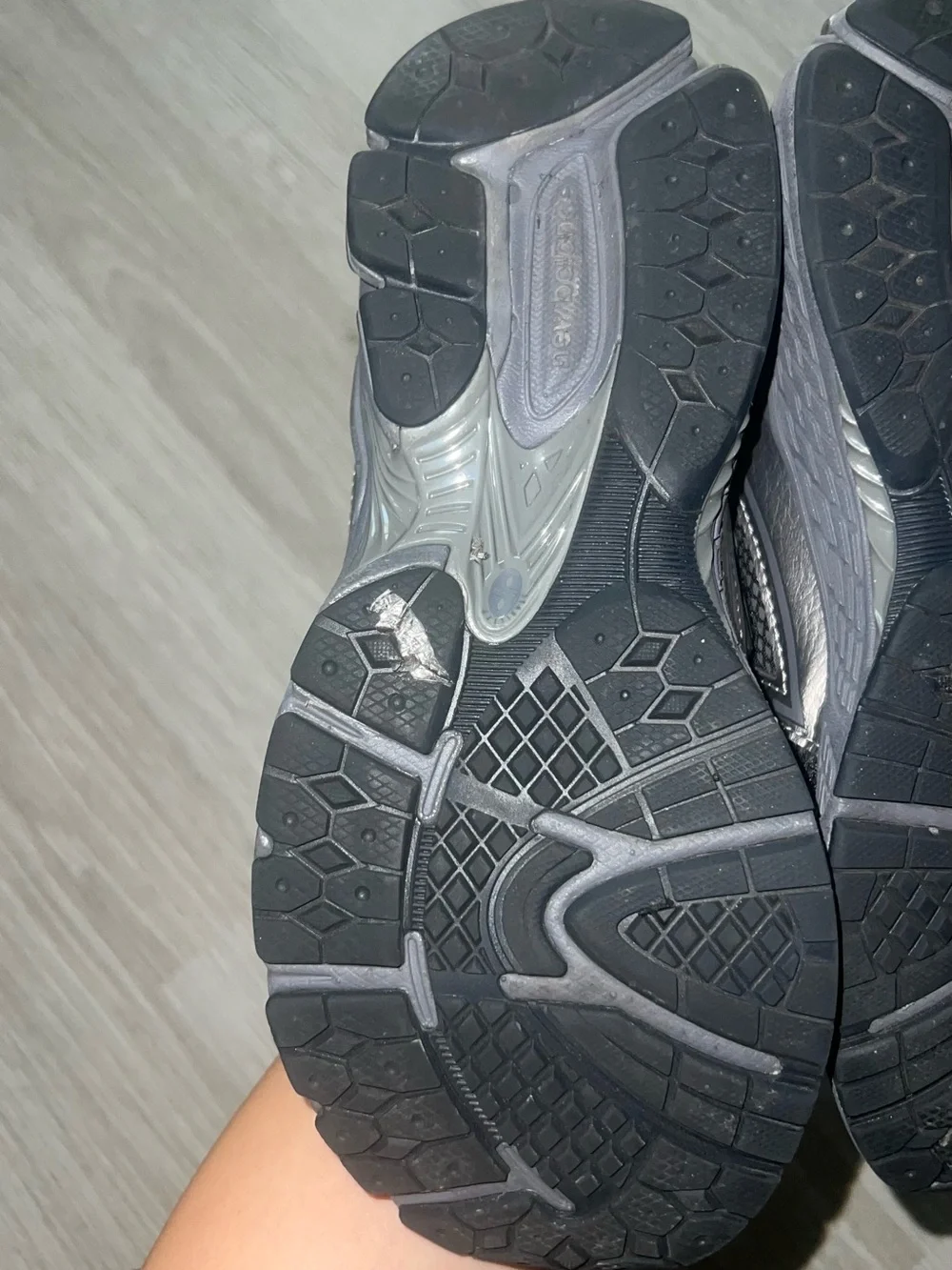 New Balance Kids' Black and Gray Lace-Up Sneakers